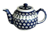 Peacock Medium Teapot Polish Pottery