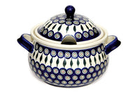 Peacock Soup Tureen Polish Pottery