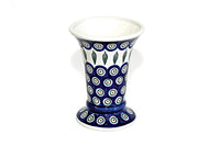 Peacock Small Vase Polish Pottery