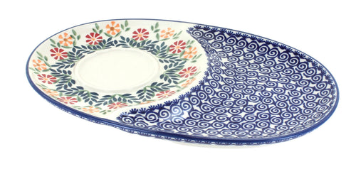 Polish Pottery Garden Bouquet Breakfast Plate