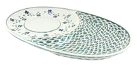 Polish Pottery Sage Floral Breakfast Plate
