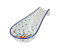 Polish Pottery Desert Flower Medium Spoon Rest