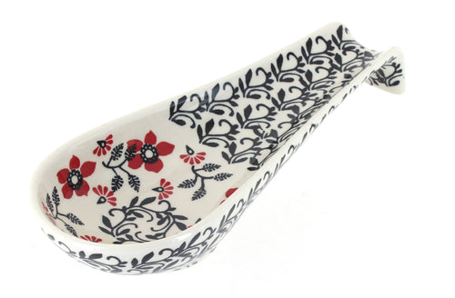 Polish Pottery Scarlett Ivy Medium Spoon Rest