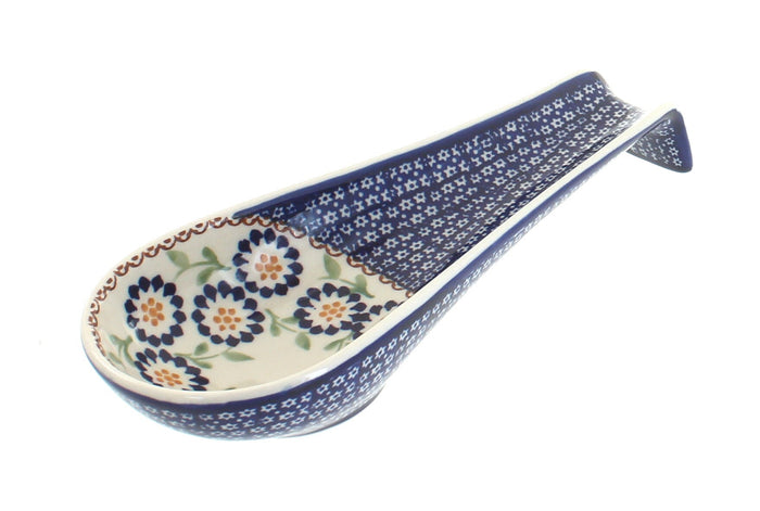 Polish Pottery Peach Blossom Medium Spoon Rest