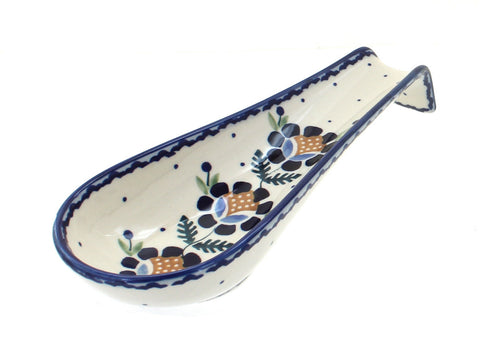 Polish Pottery Sunflower Medium Spoon Rest