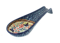 Polish Pottery Blue Butterfly Medium Spoon Rest