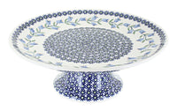 Polish Pottery Tulip Pedestal Cake Plate