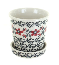 Polish Pottery Scarlett Ivy Flower Pot