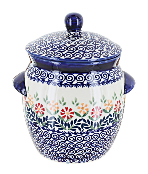Polish Pottery Garden Bouquet Small Container