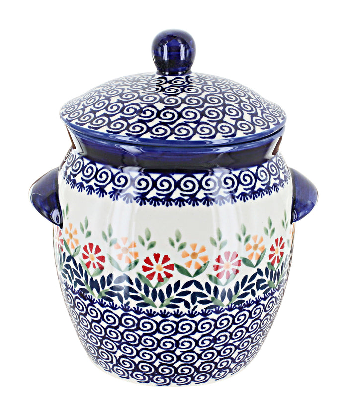Polish Pottery Garden Bouquet Small Container