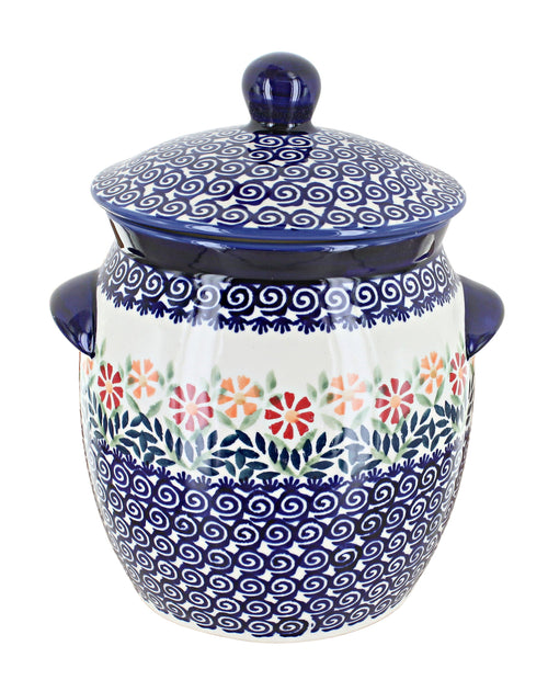 Polish Pottery Garden Bouquet Medium Container