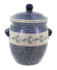 Polish Pottery Tulip Cookie Jar