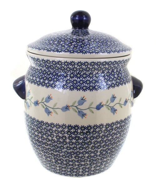 Polish Pottery Tulip Cookie Jar