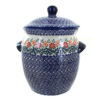 Polish Pottery Garden Bouquet Cookie Jar