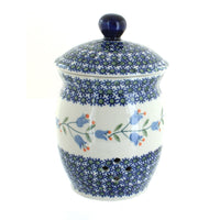 Polish Pottery Tulip Garlic Keeper