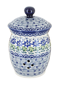 Polish Pottery Hallsey Garlic Keeper