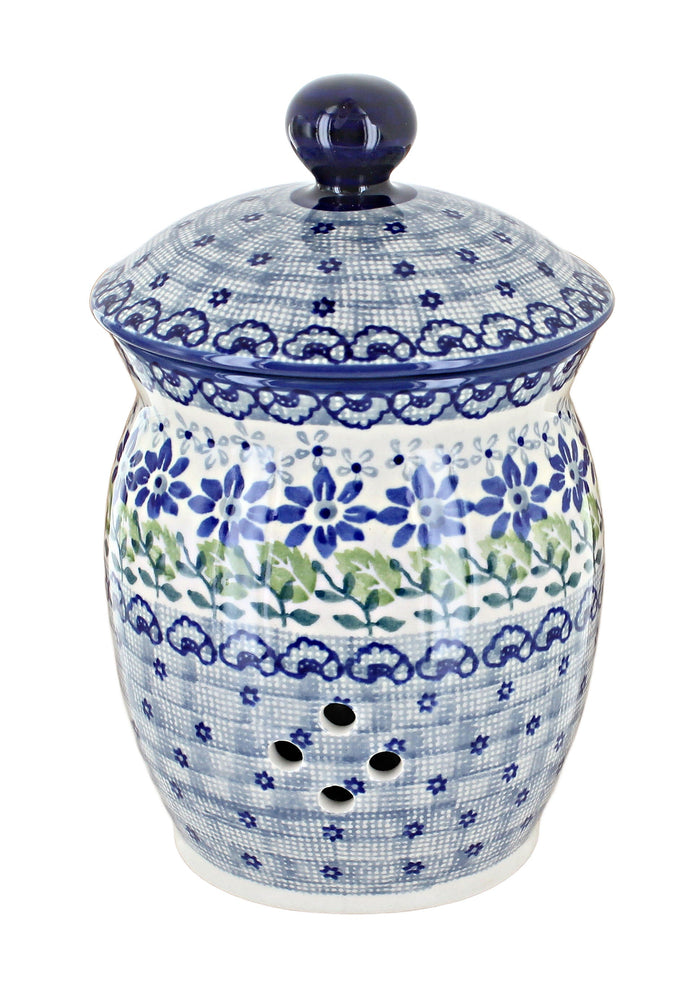 Polish Pottery Hallsey Garlic Keeper