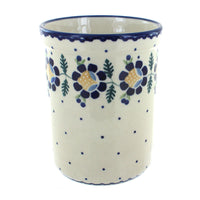 Polish Pottery Sunflower Utensil Jar