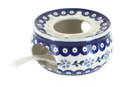 Polish Pottery Blue Violet Teapot Warmer