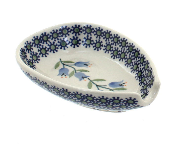 Polish Pottery Tulip Small Spoon Rest