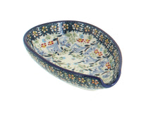 Polish Pottery Periwinkle Small Spoon Rest