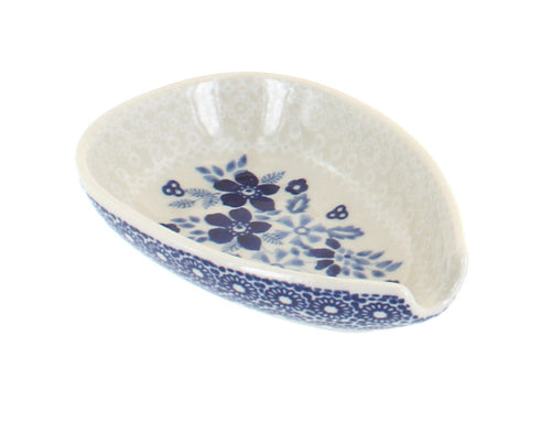 Polish Pottery Elizabeth Small Spoon Rest