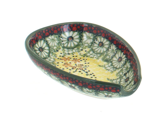 Polish Pottery Sunshine Grotto Small Spoon Rest