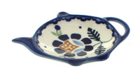 Polish Pottery Sunflower Teabag Holder