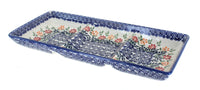 Polish Pottery Garden Bouquet 3 Section Serving Dish