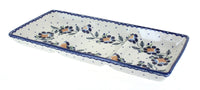 Polish Pottery Sunflower 3 Section Serving Dish