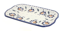 Polish Pottery Sunflower Small Rectangular Tray