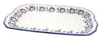 Polish Pottery Sunflower Large Rectangular Tray