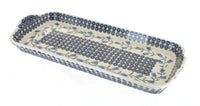 Polish Pottery Tulip Bread Tray with Handles