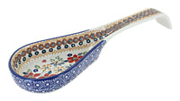 Polish Pottery Red Daisy Large Spoon Rest