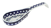 Polish Pottery Blue Violet Large Spoon Rest