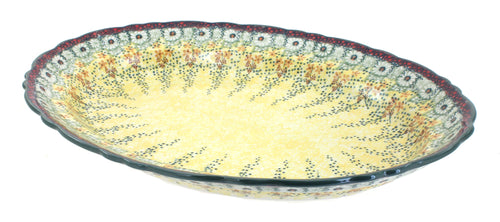 Polish Pottery Sunshine Grotto Large Oval Serving Platter