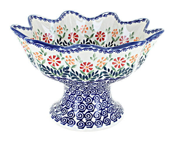 Garden Bouquet Pedestal Fruit Bowl