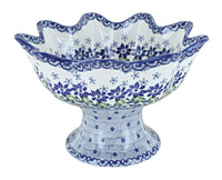 Polish Pottery Hallsey Pedestal Fruit Bowl