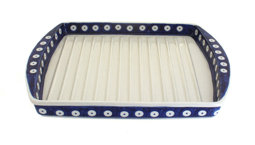 Polish Pottery Dots Bacon Cooker