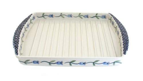 Polish Pottery Tulip Bacon Cooker