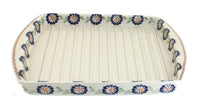 Polish Pottery Peach Blossom Bacon Cooker