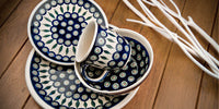 Peacock Dinner Plate Polish Pottery