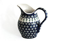 Peacock Pitcher Polish Pottery