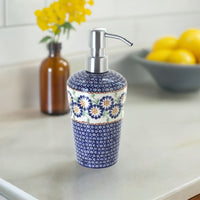 Peach Blossom Soap Dispenser Polish Pottery