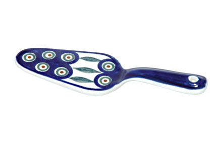 Peacock Cake Server Polish Pottery