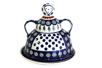 Peacock Cheese Lady Polish Pottery