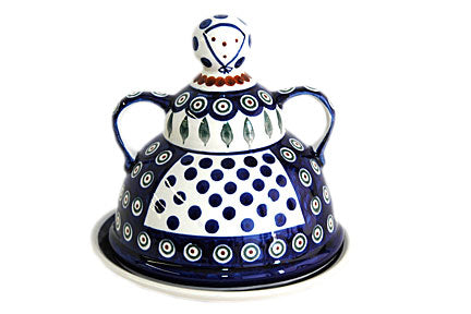 Peacock Cheese Lady Polish Pottery