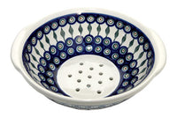 Peacock Colander Polish Pottery