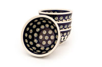 Peacock 4 Piece Dessert Bowl Set Polish Pottery