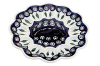 Peacock Egg Plate Polish Pottery